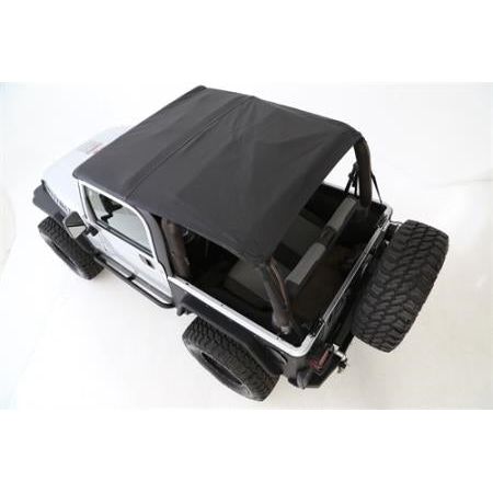 Smittybilt Bowless Combo Top With Tinted Windows (Black Diamond) for 1997-2006 Jeep Wrangler TJ 9973235