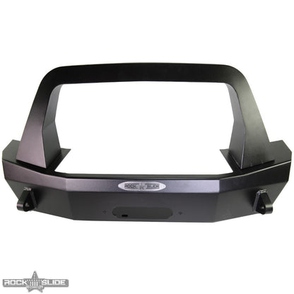 Rock Slide Engineering Stubby Front Bumper w- Bull Bar Jeep Wrangler JL & Gladiator JT FB-S-100-JL