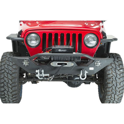 Fishbone Front Winch Bumper with LED's for 1987 to 2006 YJ and TJ Wrangler FB22016