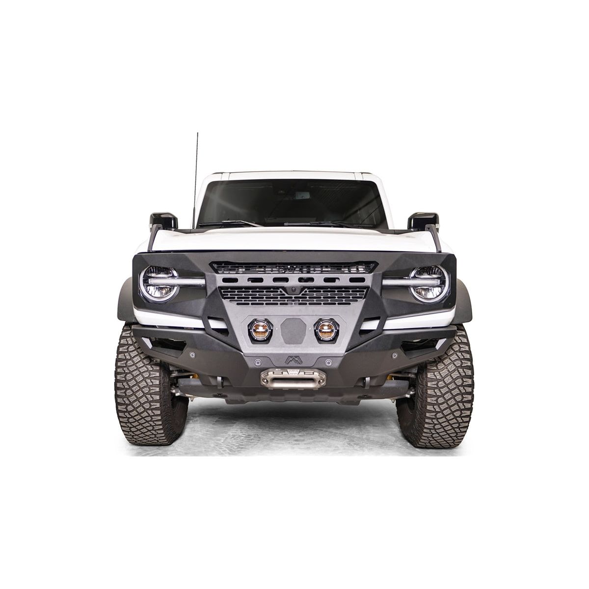 Fab Fours Front Grumper Bumper (Black) for 21-Current Ford Bronco 2 - 4 Door Models GR5200-1