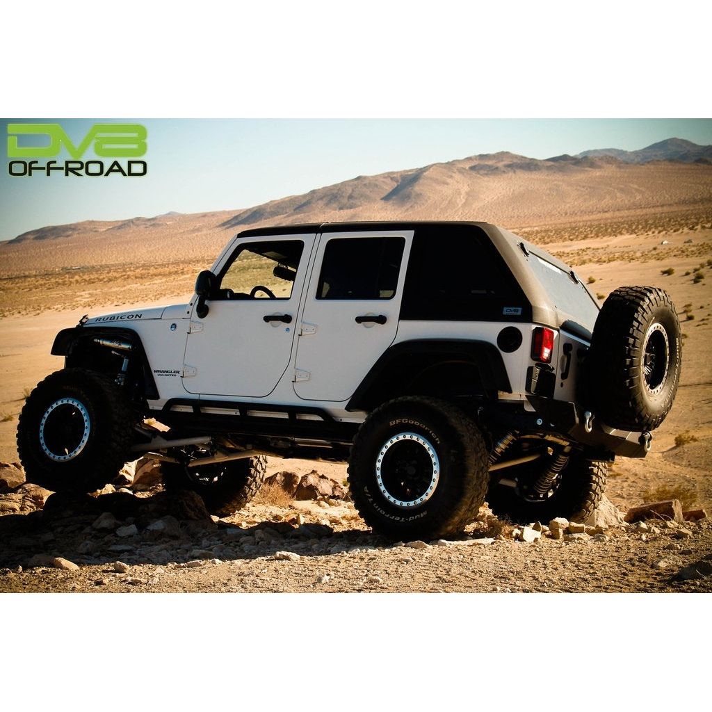 DV8 Off-Road Fastback Hard Top for 07-18 Jeep Wrangler JK 4 Door Models