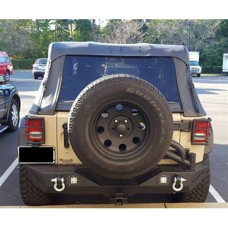 TrailFX Jeep  LED Rear Bumper With Tire Carrier for 2007-2018 JK