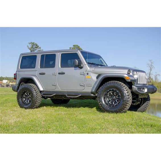 Smittybilt Nerf Step System for 2018-C Jeep Wrangler JLU 4 Door Models J1866