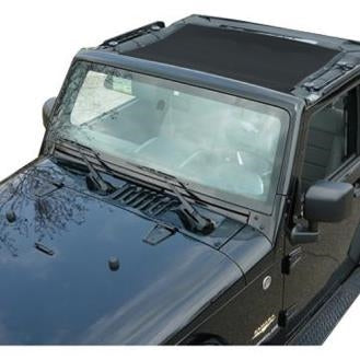 Dirtydog 4X4 Sun Screen Front for 2007-2018 Jeep Wrangler JK - JKU (Front seats)