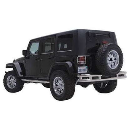 Smittybilt Tubular Jeep Rear Bumper (Textured Black - Powder Coat) (Black) for 07-18 JK JB48-RT