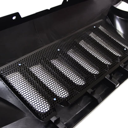 Eagle Eye Grille Grid Grill with Mesh Insert (Matte Black) for Jeep Wrangler 2007-2018 JK 2-4 Door Models JK-116