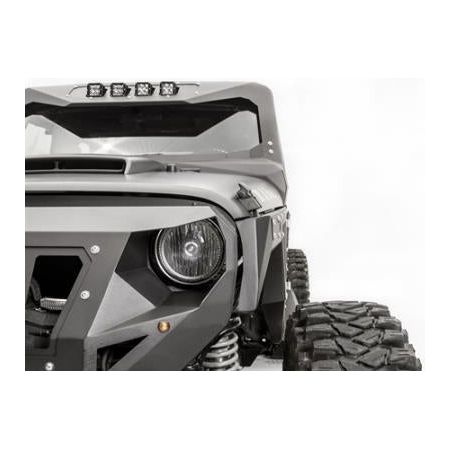 Fab Fours Front Replacement Fenders (Black) for 07+ JK JK1000-1