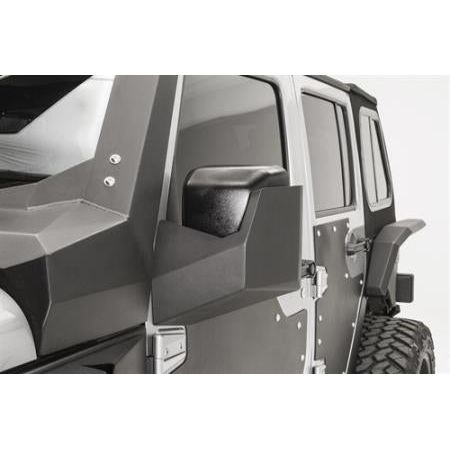 Fab Fours Front Door Skin Mirror Guards for 07-18 Jeep Wrangler JK JK3001-1