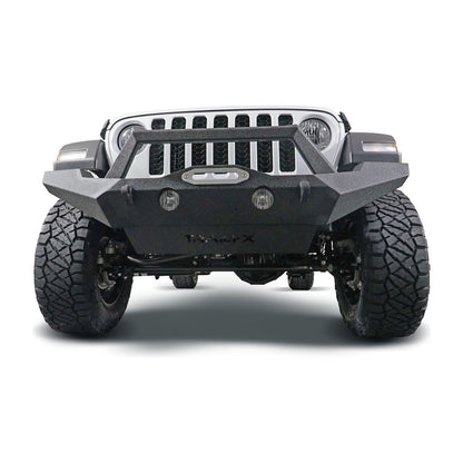 TrailFX Bumper Full Width with Skid Plate and Winch Mount for 2018-C JL - Gladiator JT JL07T