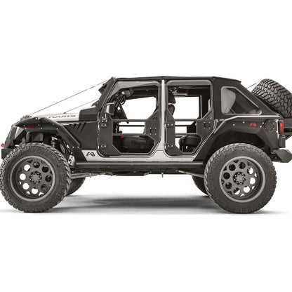 Fab Fours Full Surround Tube Doors for 18-C Jeep Wrangler JL / Gladiator JT