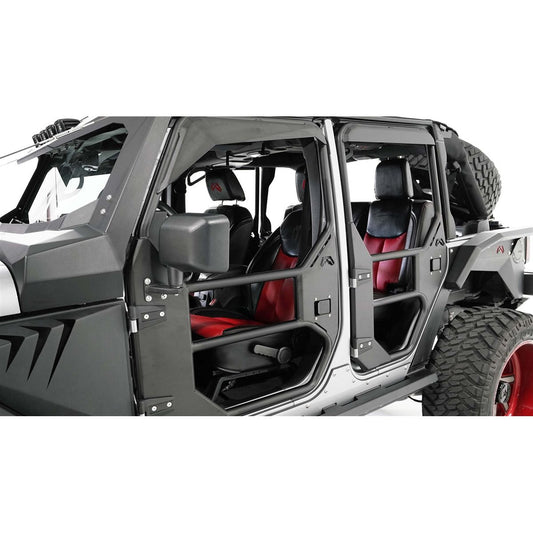 Fab Fours Full Surround Tube Doors for 18-C Jeep Wrangler JL / Gladiator JT