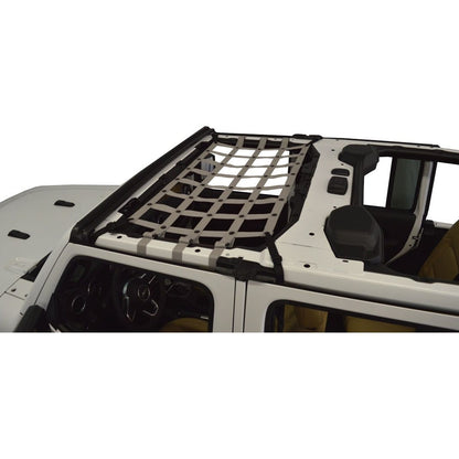 Dirtydog Front Seat Netting - for Jeep JLU 4 door Models