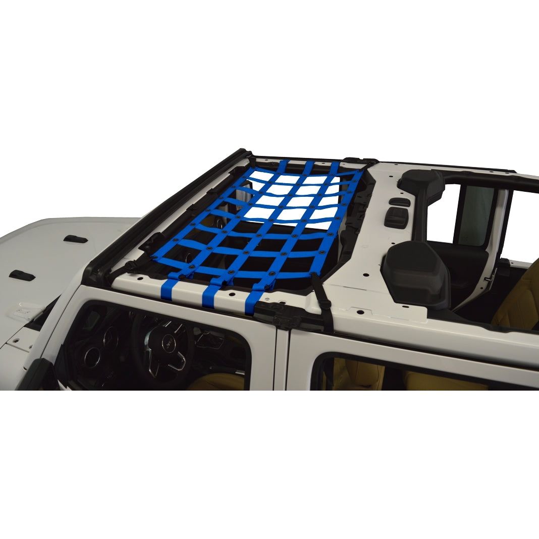 Dirtydog Front Seat Netting - for Jeep JLU 4 door Models