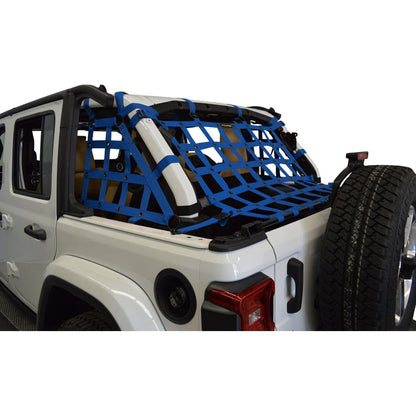 Dirtydog 4X4 Netting 3pc Kit Cargo Sides - for Jeep JLU 4 door