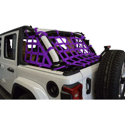 Dirtydog 4X4 Netting 3pc Kit Cargo Sides - for Jeep JLU 4 door