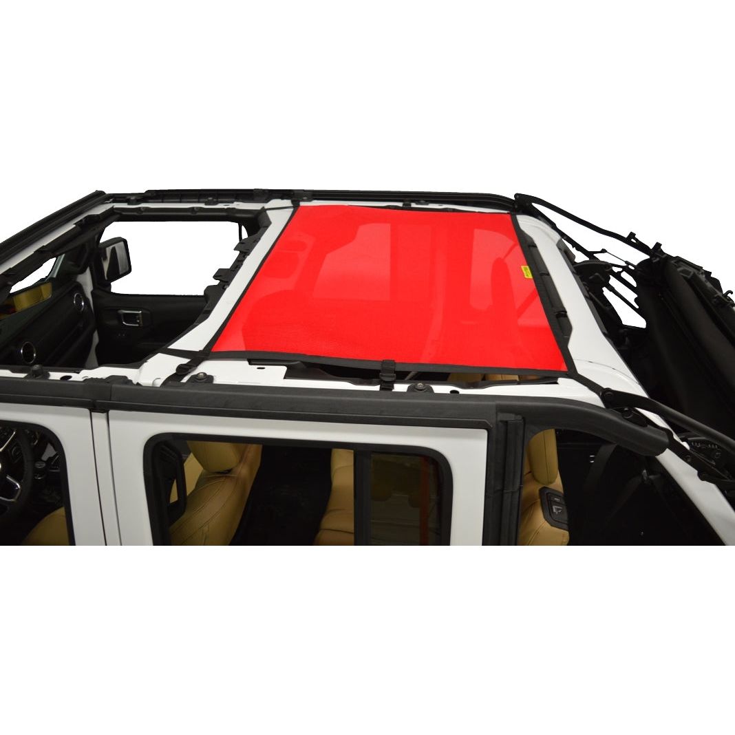 Dirtydog 4X4 Sun Screen Rear - for 18-C Jeep Wrangler JLU 4 Door Models (Select color)
