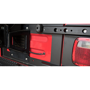 MOR-ryde Jeep Wrangler Tailgate Reinforcement Fits TJ - Up To 33" Tire (Black) JP54-022