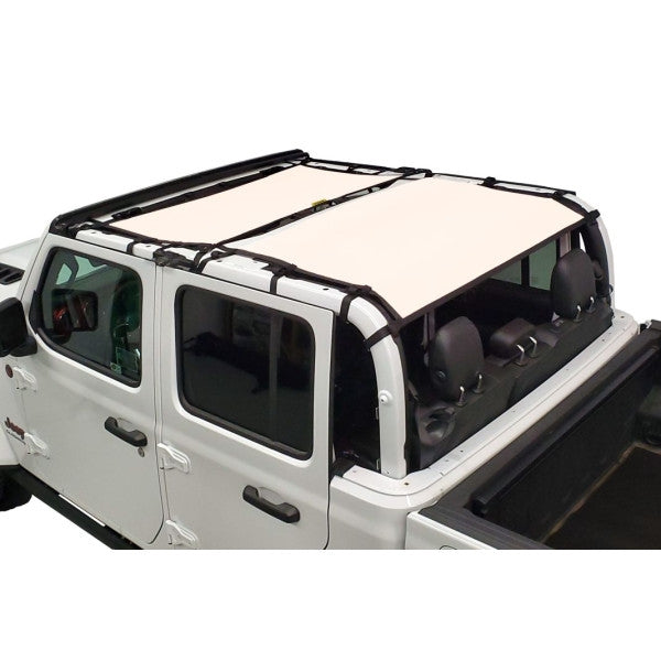 Dirtydog 4X4 Sun Screen Front and Rear for Jeep JT 4 Door