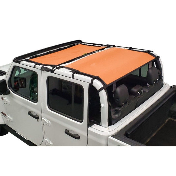 Dirtydog 4X4 Sun Screen Front and Rear for Jeep JT 4 Door