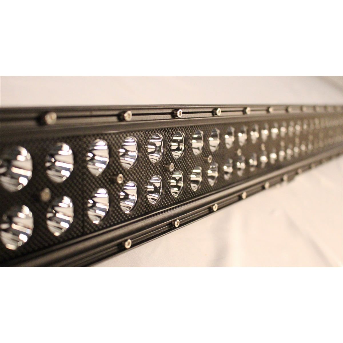 NVE Off Road Carbon Black LED Light Bar 52" + Brackets + Wire - White & Amber -  (07-18 JK-JKU)