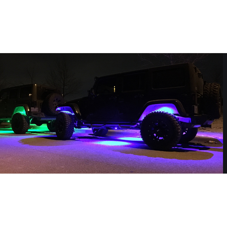 NVE Off Road Colour Changing LED Rock Lights - 12 Pc