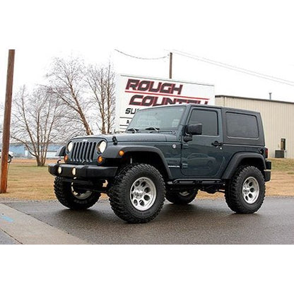 Rough Country 2½" Spring Suspension Lift Kit With Premium N3 Series Shocks For 2007-18 Jeep Wrangler JK 2 Door Models PERF678