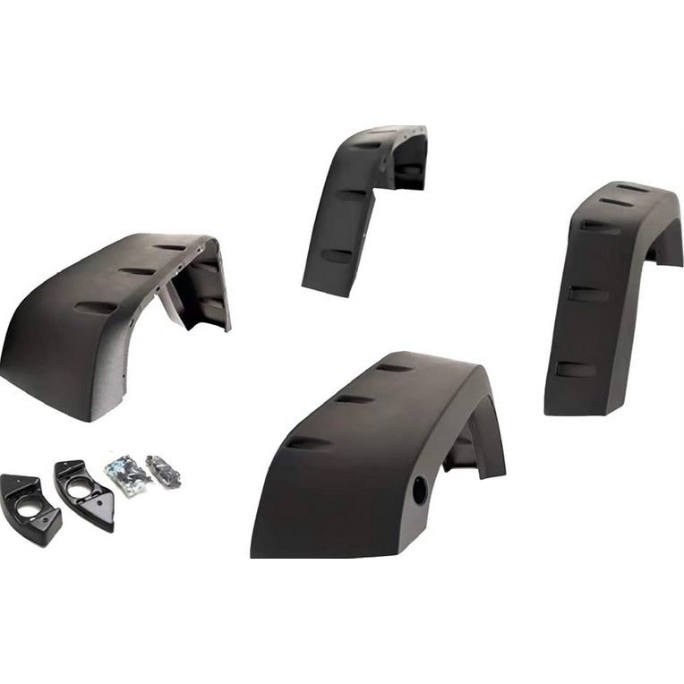 TrailFX Fender Flares (Textured Black)  - Set of 4 - for 2007-2018 Jeep Wrangler JK PFFJ3002T