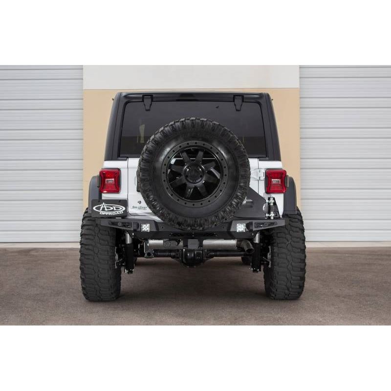 Addictive Desert Designs Stealth Fighter HD Rear Bumper with Back-Up Sensors for 2018-C JL R961321280103