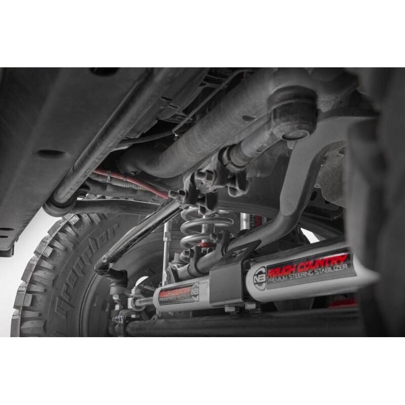 Rough Country High Steer Kit - Drag Link - Track Bar Bracket Combo for 2007-2018 JK RCS10601