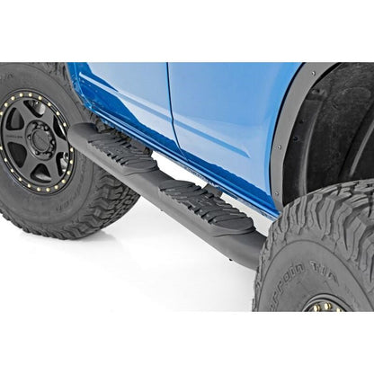 Rough Country  Oval Nerf Step 4-Door (Black) for 2021-C Ford Bronco RCS21011