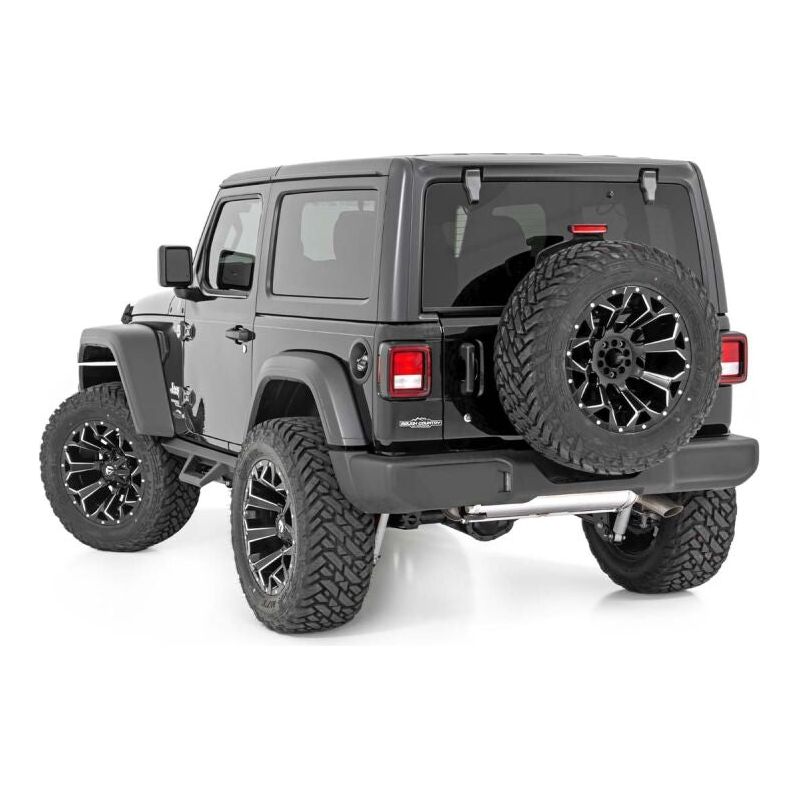 Rough Country Contoured Drop Steps for 2018-C Jeep Wrangler JL 2 Door Models RCS90761