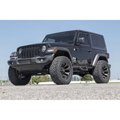 Rough Country Contoured Drop Steps for 2018-C Jeep Wrangler JL 2 Door Models RCS90761