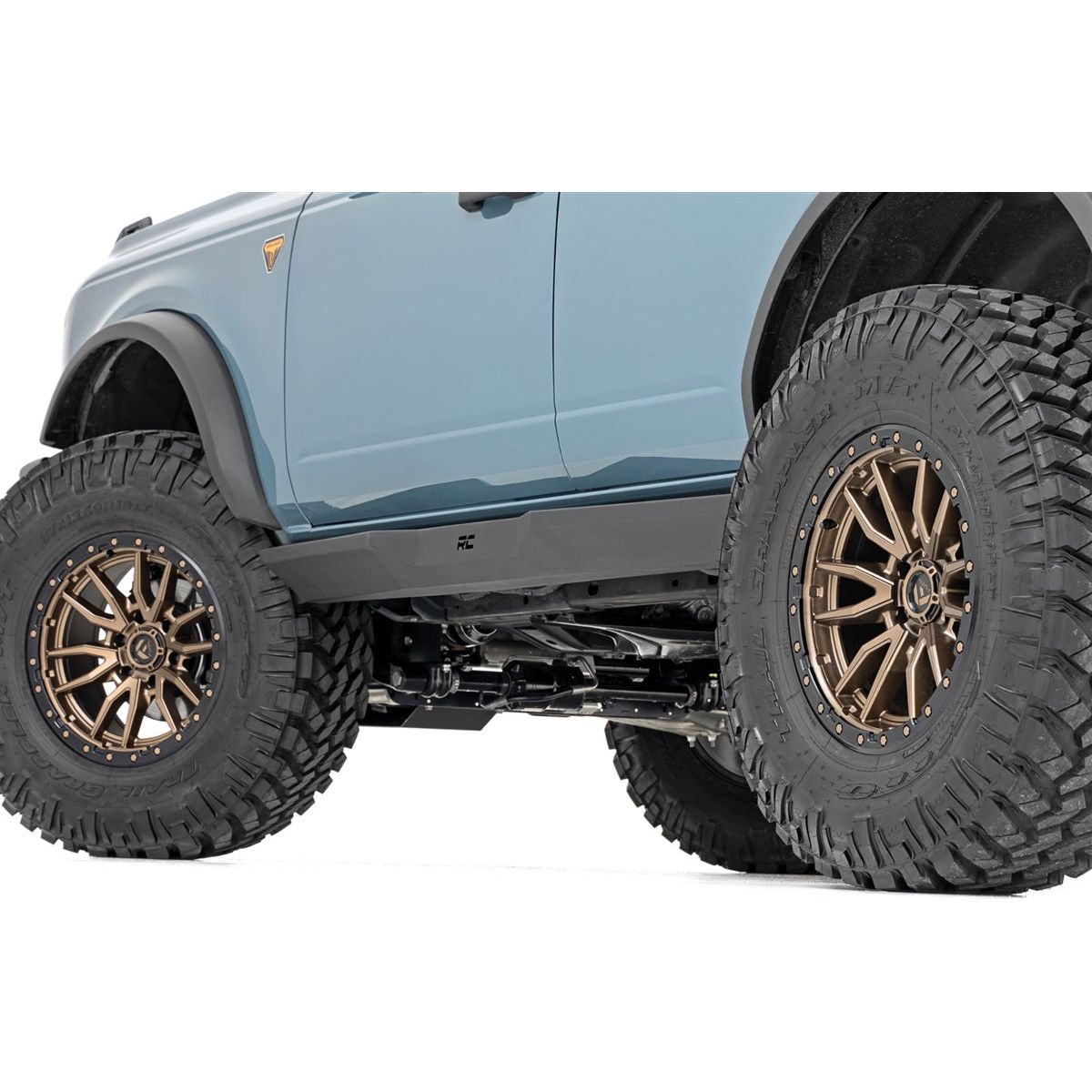 Rough Country Rock Sliders for 2021-C Ford Bronco 4 Door Models RCS90803