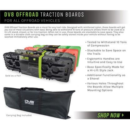 DV8  Offroad Traction Boards with Carry Bag - Select your color