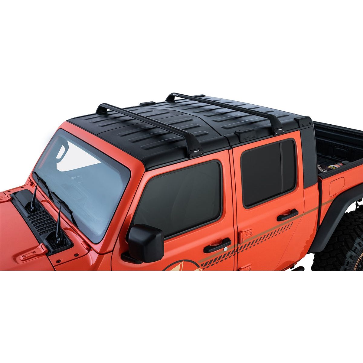 Rhino-Rack Gutter-Mount Vortex 2-Bar Roof Rack for 07-21 Wrangler JL ...
