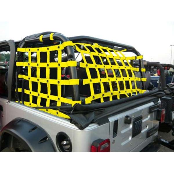 Dirtydog 4X4 Netting 3 piece Rear - for Jeep TJ (Select Color)