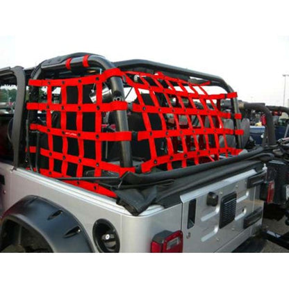 Dirtydog 4X4 Netting 3 piece Rear - for Jeep TJ (Select Color)