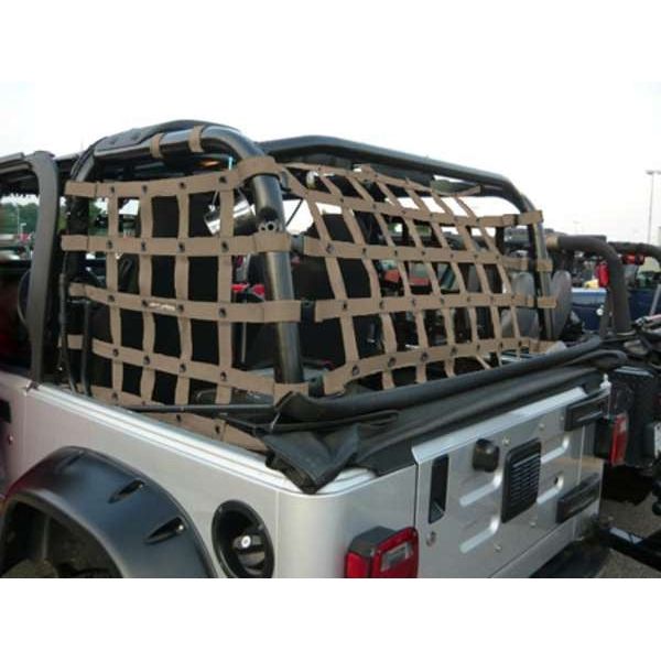 Dirtydog 4X4 Netting 3 piece Rear - for Jeep TJ (Select Color)