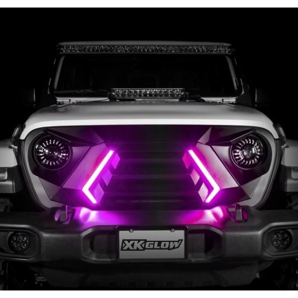 XK Glow XKchrome LED Grill Kit with DRL Sequential Turn for Jeep