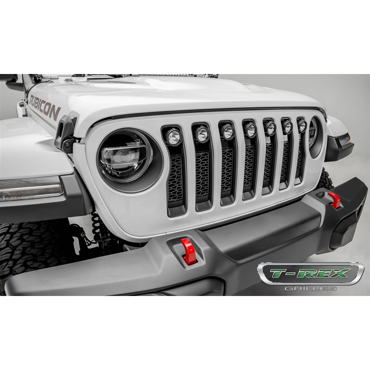 ZRoadZ Main Grille with (7) 2" LED Round Lights for 2018-C JL & Gladiator JT Z314931